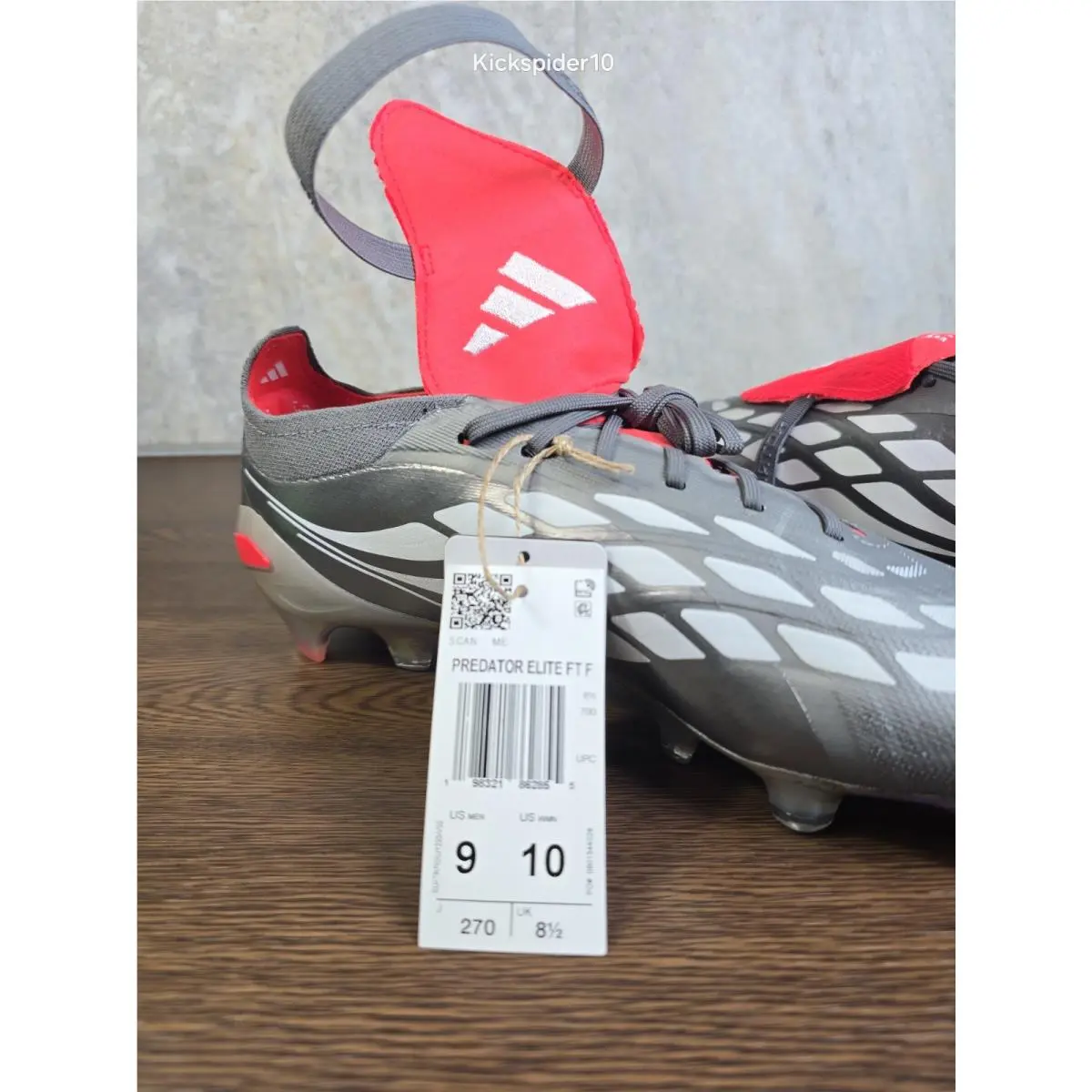 Adidas shoes - adidas PREDATOR ELITE FT FG JS0379 - JS0379 - Iron Metallic/Footwear White/Lucid Red 13