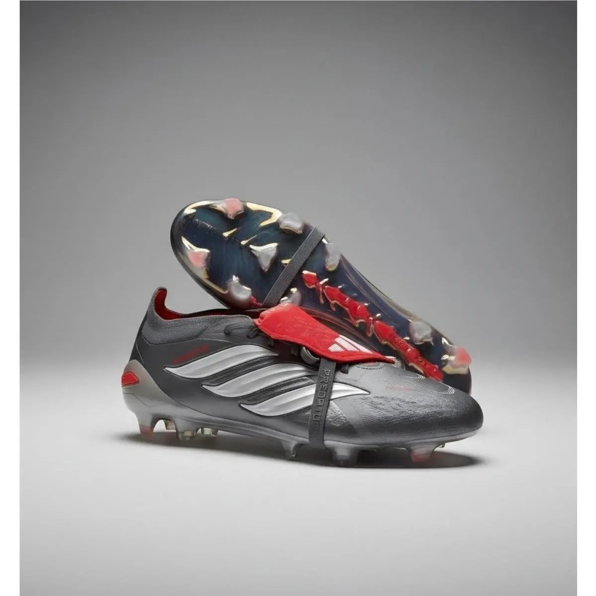 Adidas shoes - adidas PREDATOR ELITE FT FG JS0379 - JS0379 - Iron Metallic/Footwear White/Lucid Red 1