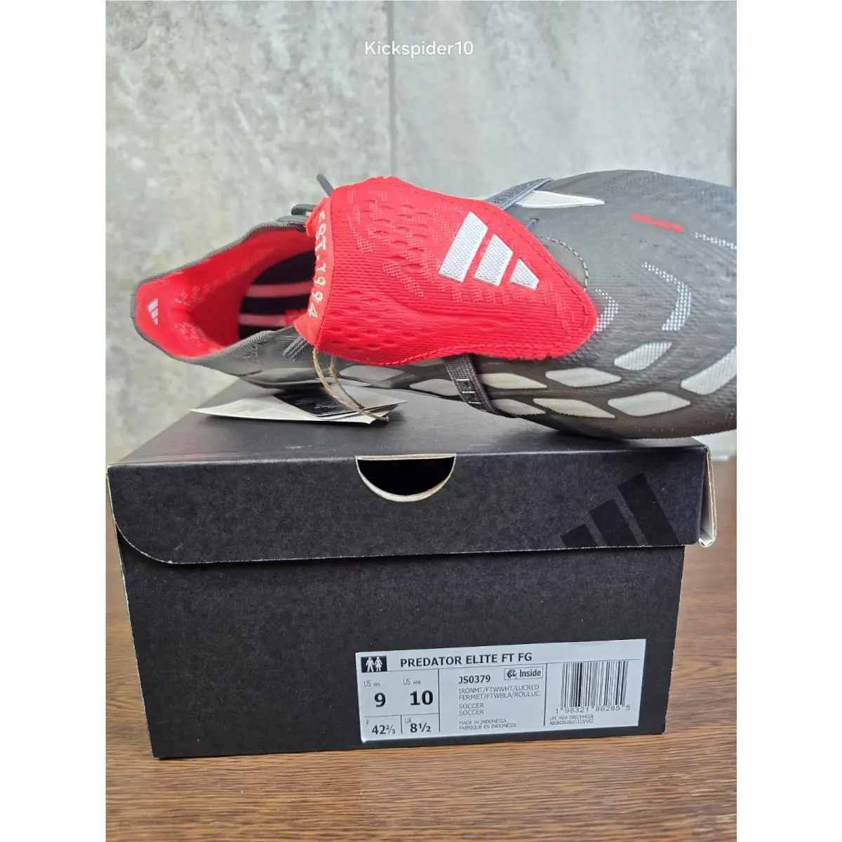 Adidas shoes - adidas PREDATOR ELITE FT FG JS0379 - JS0379 - Iron Metallic/Footwear White/Lucid Red 3