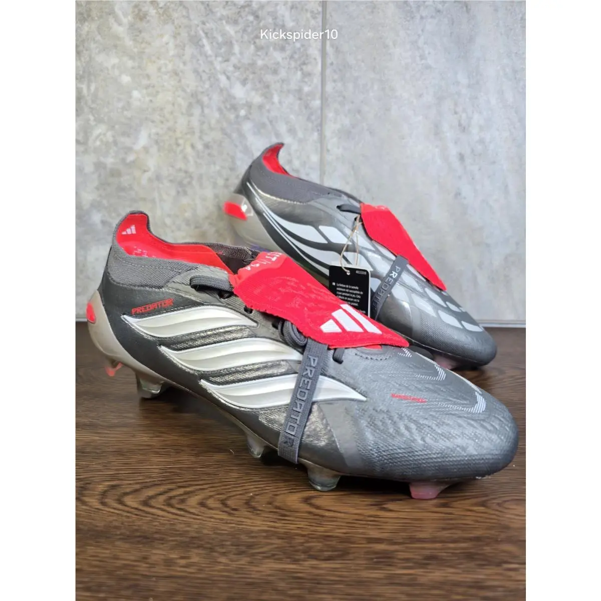 Adidas shoes - adidas PREDATOR ELITE FT FG JS0379 - JS0379 - Iron Metallic/Footwear White/Lucid Red 4