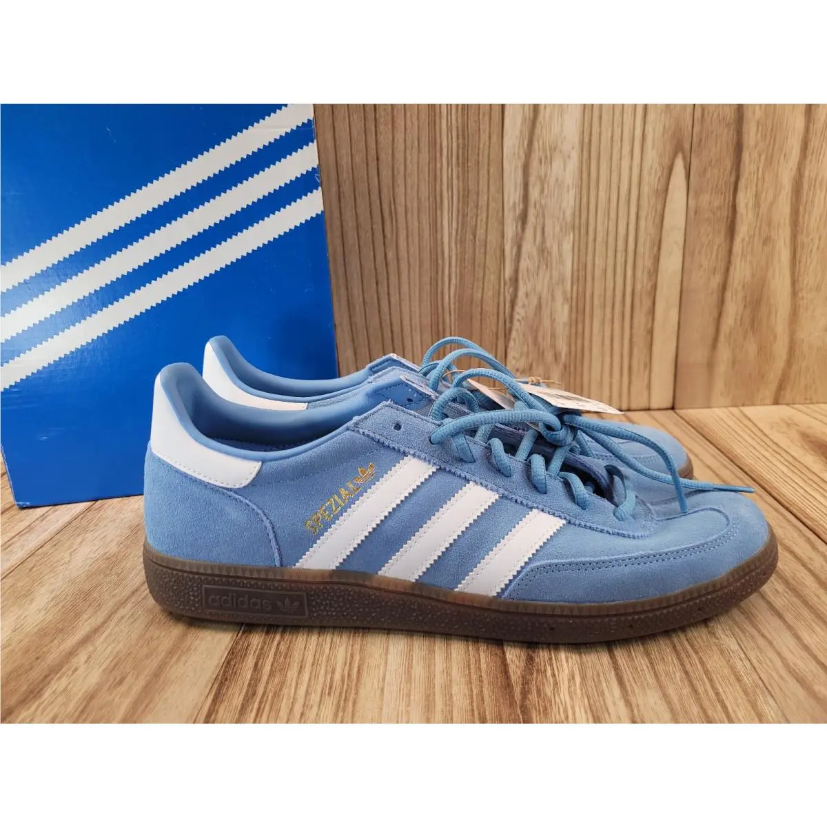 Adidas Originals Handball Spezial Shoes Mens Size 11.5 Light Blue Suede BD7632