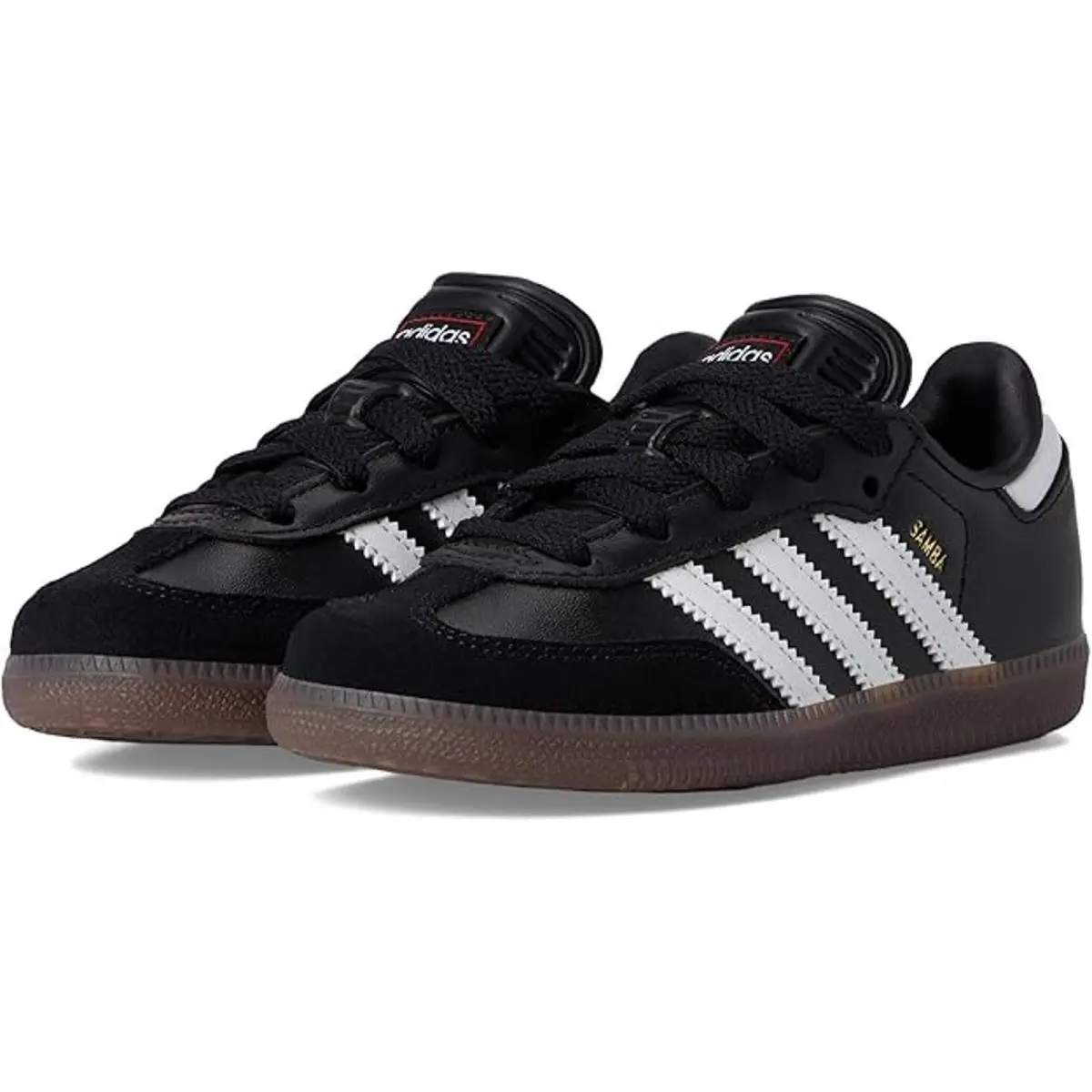 Adidas Unisex Little Kid Samba Indoor Sneaker Black/white/gum-size 3.5
