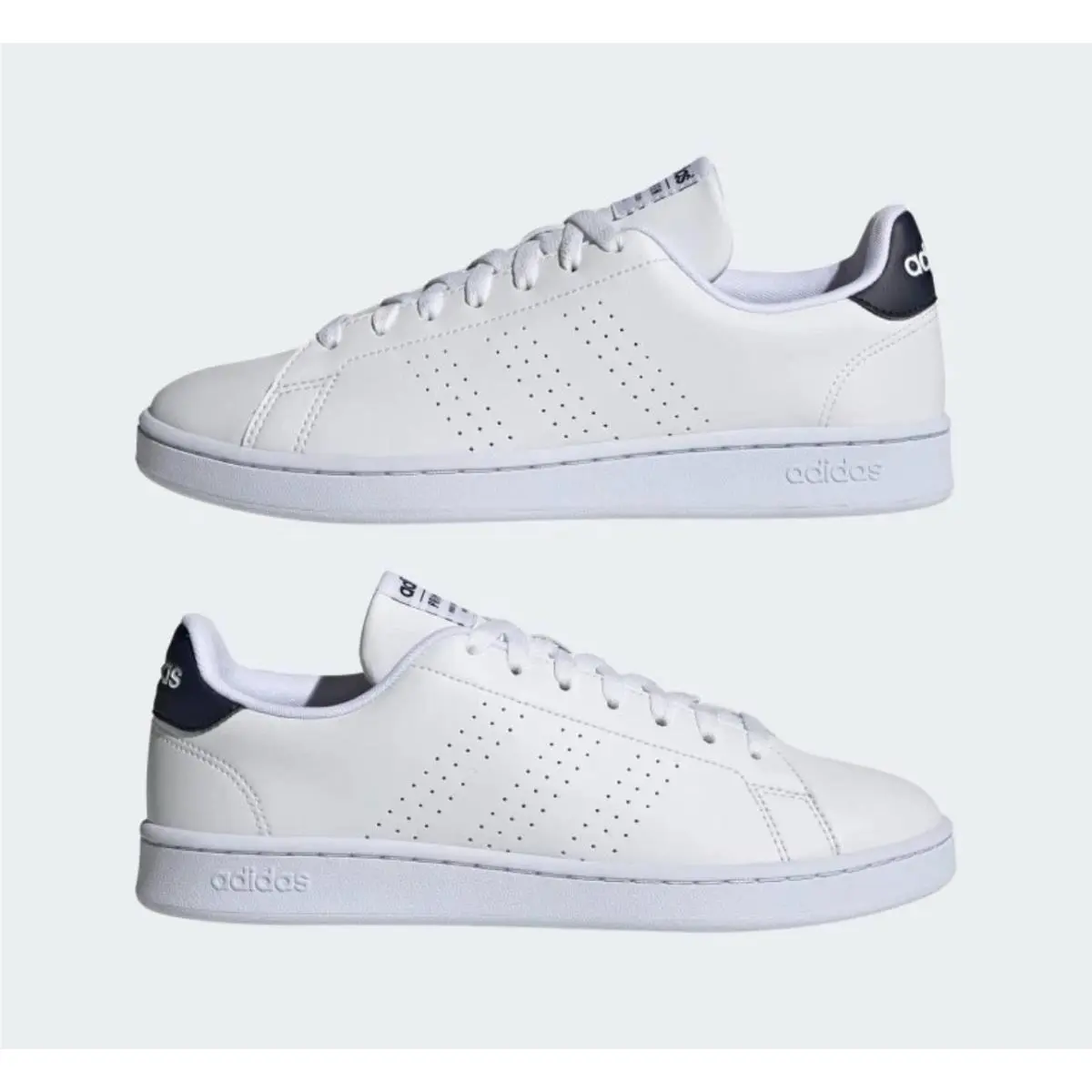 Adidas Advantage `white Legend Ink` Mens Size 12 Cloudfoam Sneakers GZ5299