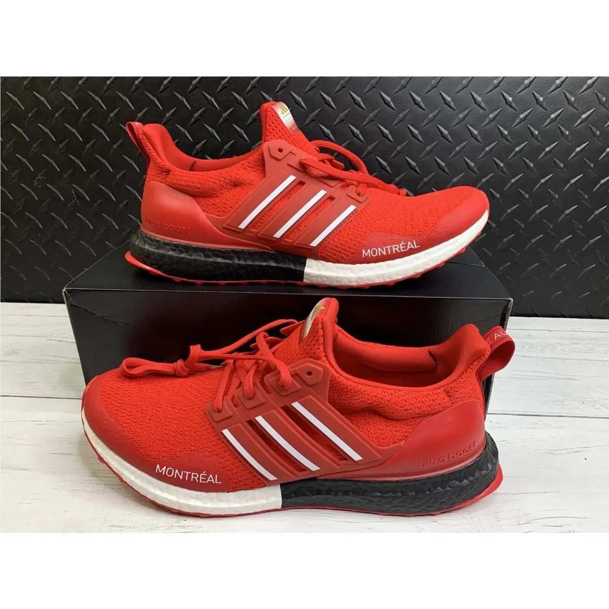 Adidas Ultra Boost Dna Montreal Red Running Shoes Size 11.5 FY3426