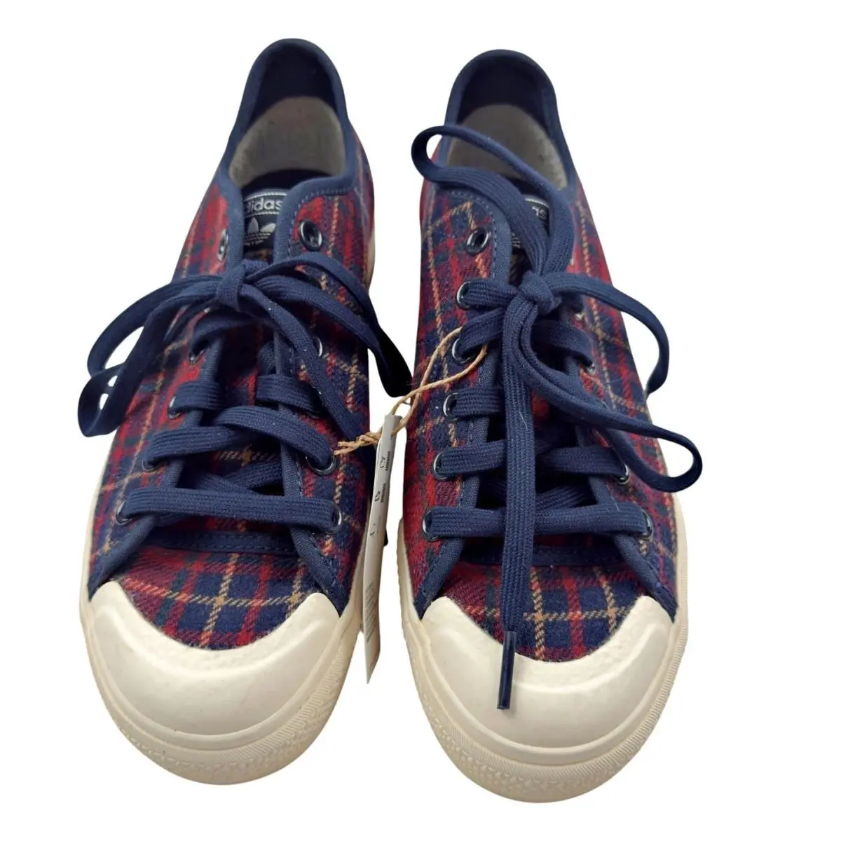 Adidas Originals Nizza RF Platform Plaid Shoes Women`s Sz 7