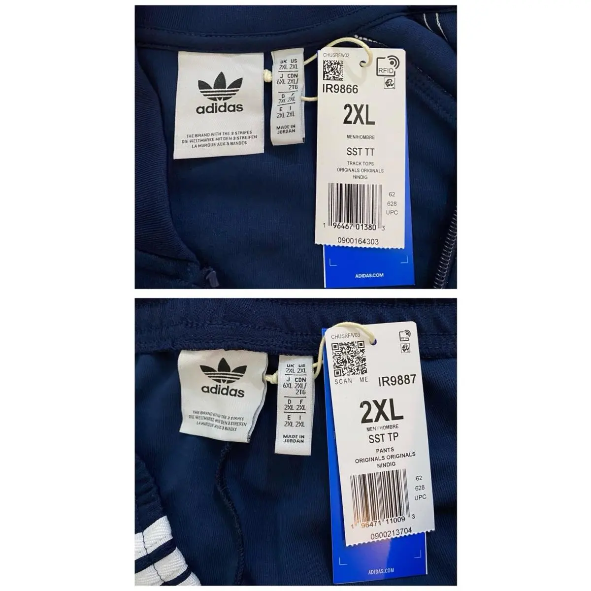 Adidas clothing - Night Indigo White 3