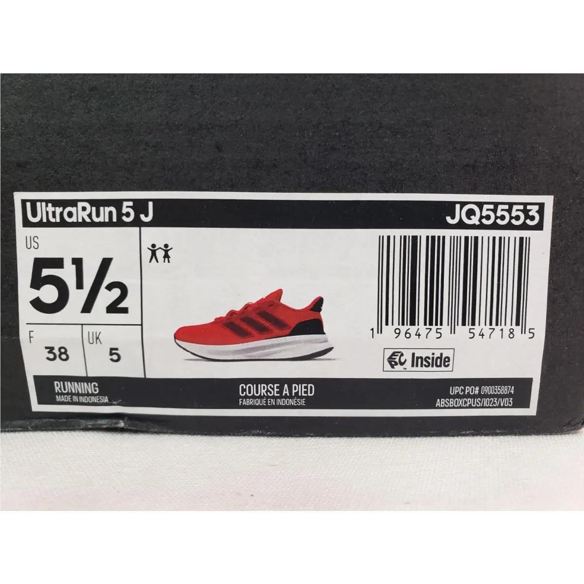 Adidas shoes - Pure Ruby/Black/White (UPC: 196475547185) 4