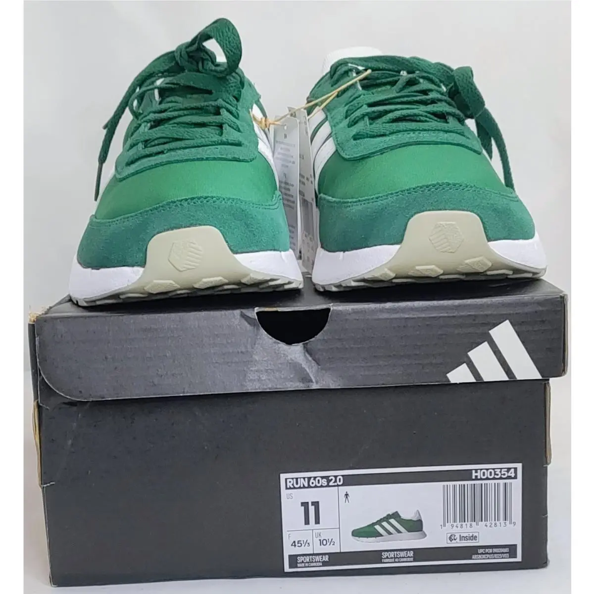 Adidas Run 60s 2.0 HO0354 Men`s Sz 11 Shoes
