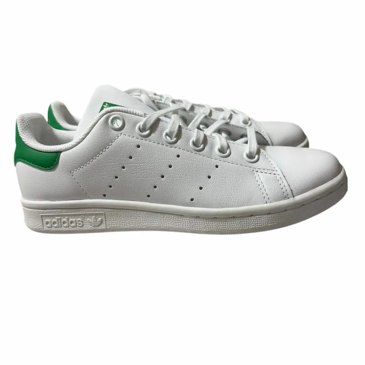 Adidas Originals Stan Smith J Sneakers Junior Trefoil White Green Size 4