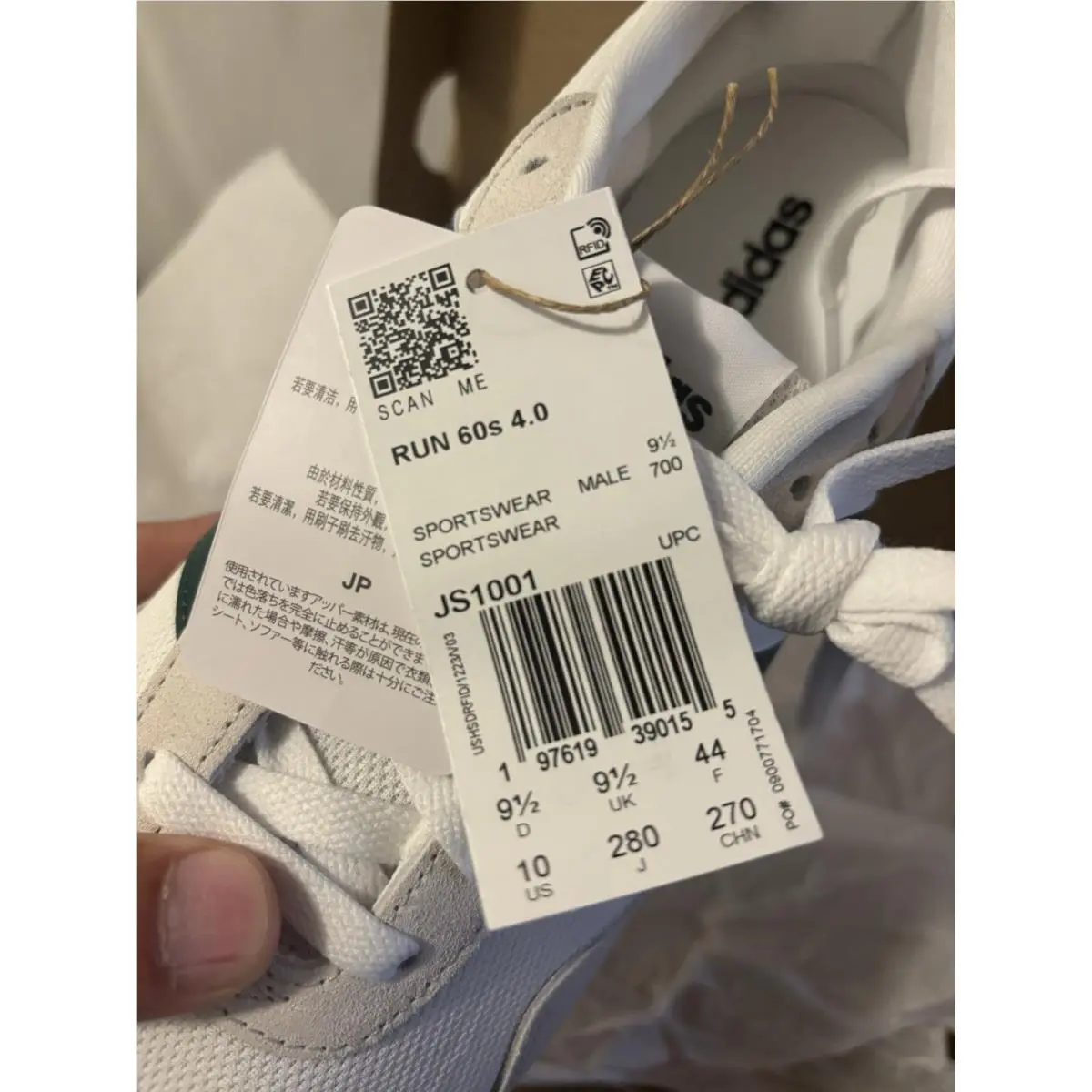 Adidas shoes - adidas Run 60s 4.0 - Run - White / Green 6