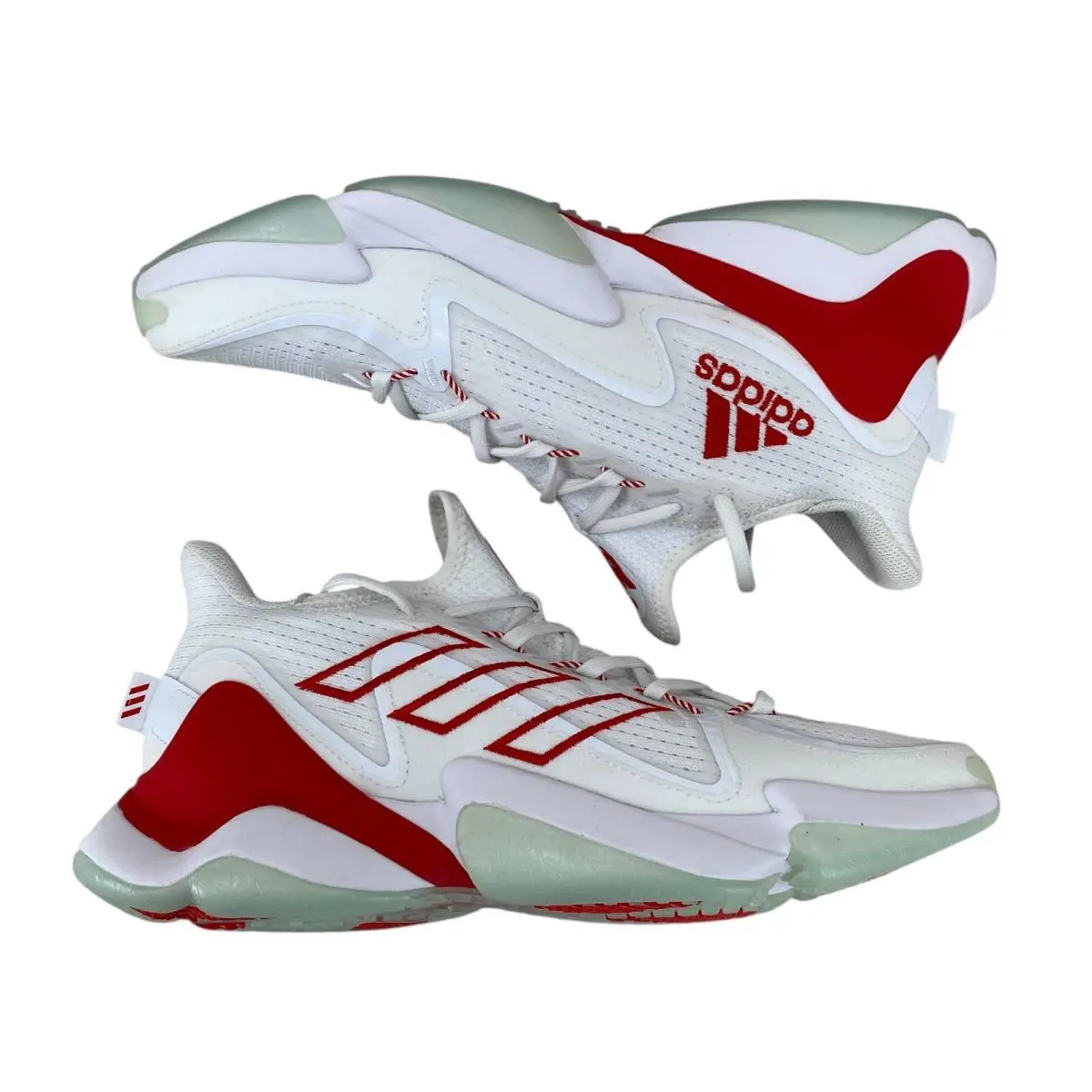 Adidas Patrick Mahomes 1 Impact Flx Shoes M-9-1/2 W-10-1/2 White Red