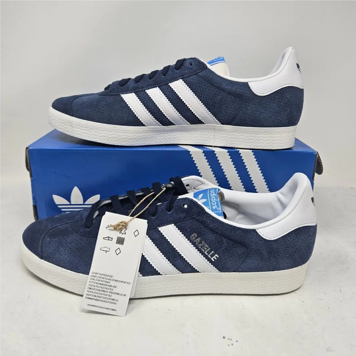 Mens Adidas Originals Gazelle Casual Shoes / Legend Ink Blue / IG6212 / Size 9.5