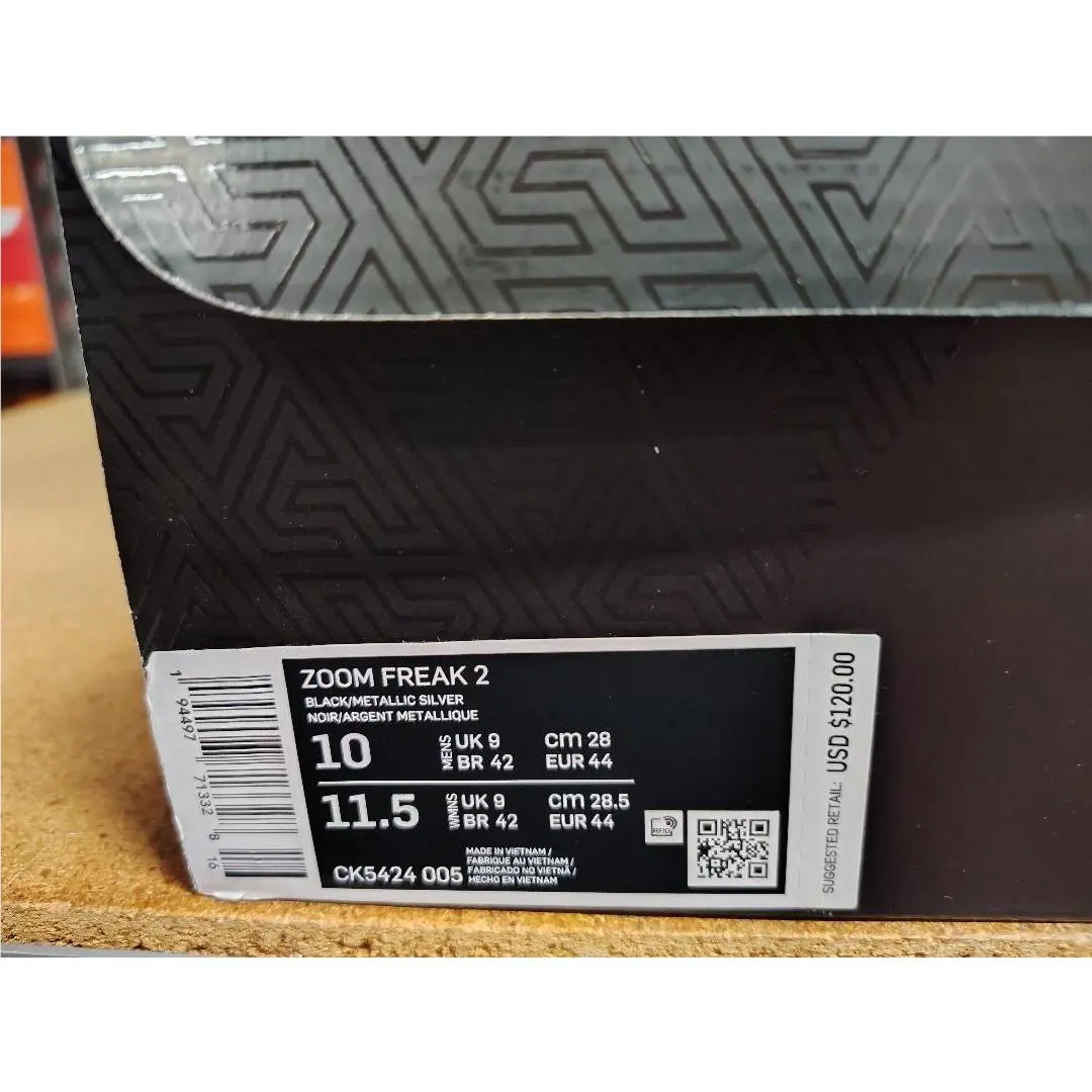 Nike shoes - Nike Zoom Freak 2 - Zoom Freak - CK5424 005 - Black Metallic Silver 4