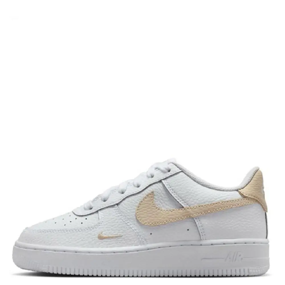 Big Kid`s Nike Air Force 1 MS White/rattan IO7403 102 - White/Rattan