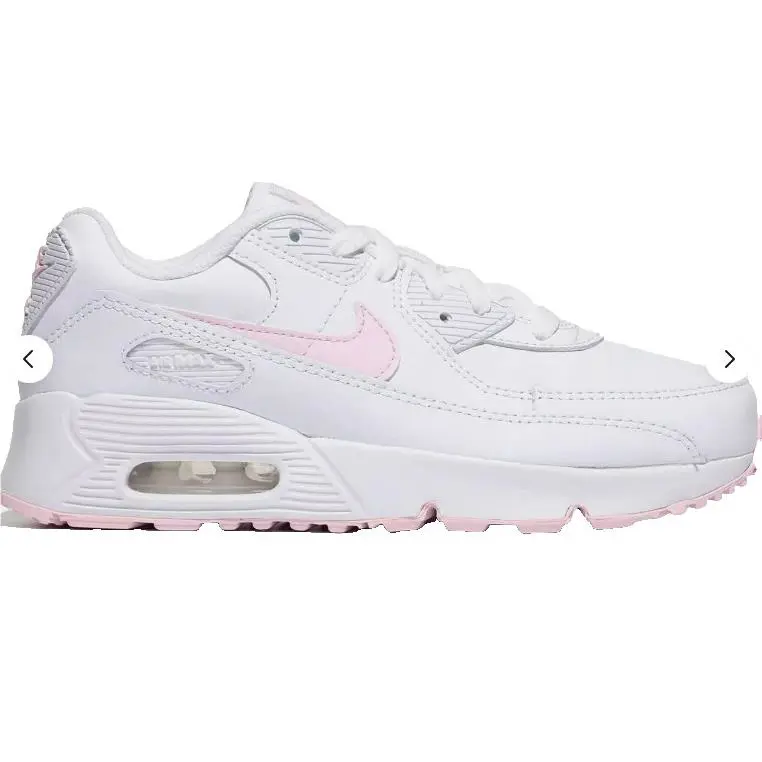 Nike Air Max 90 Ltr Kids White Pink Foam Athletic Shoes - White Pink Foam