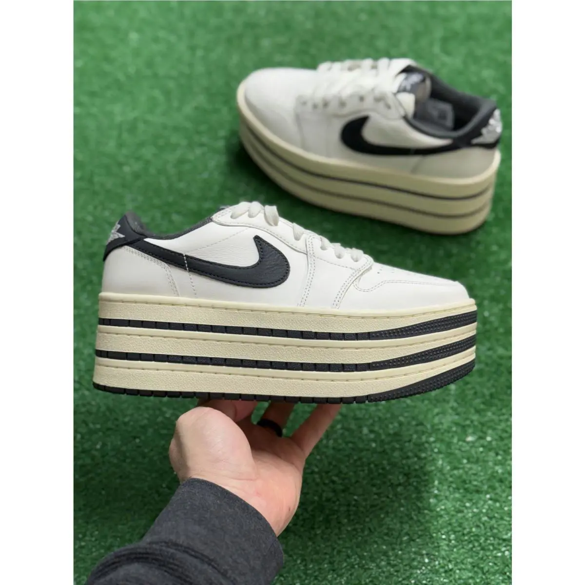 Nike shoes - Jordan 1 Low Triple Stack Sail Coconut Milk - HV8288-100 - White 5