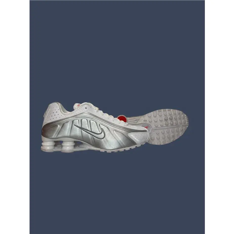 Nike shoes - Women’s Nike Shox R4 White Metallic Silver AR3565-101 3