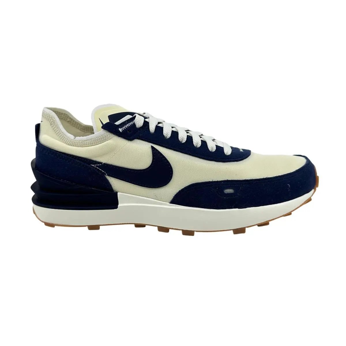 Nike Waffle One SE Coconut Milk Midnight Navy Mens Athletic Sneaker - Beige, Manufacturer: Coconut Milk Midnight Navy