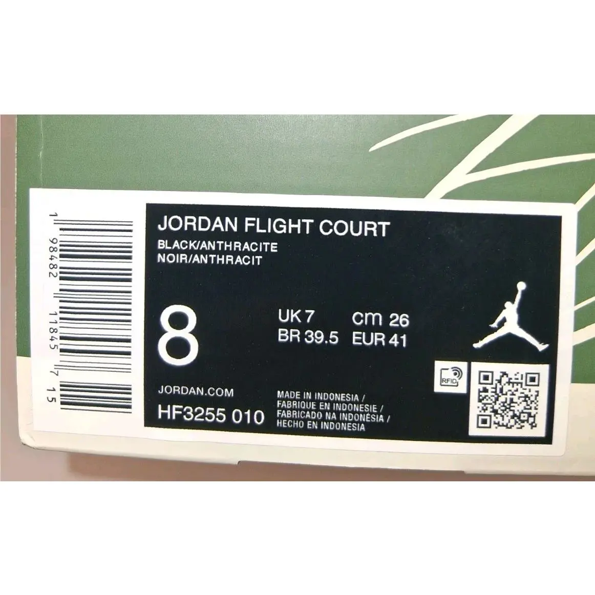 Nike shoes - Jordan Flight Court - Flight Court - HF3255-010 - Black/Anthracite 7