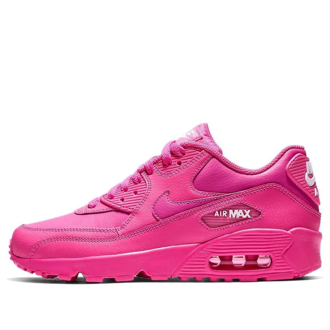 Nike Air Max 90 GS 833376-603 Sneaker Kids US 5.5Y Pink Lifestyle Shoes HTAT36 - Pink