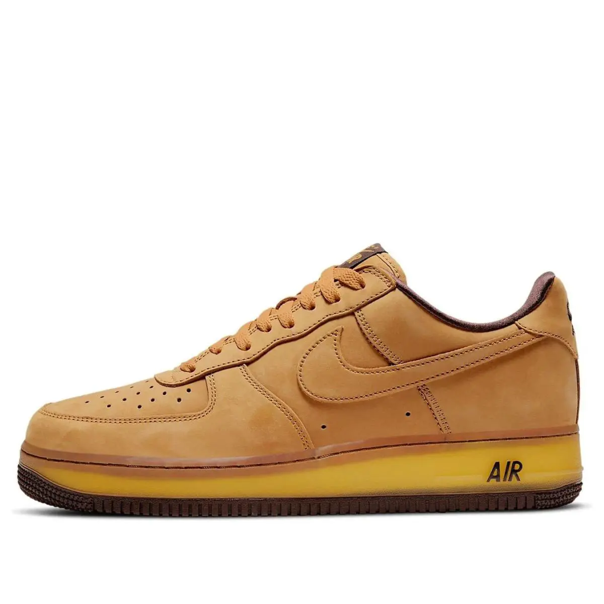 Nikeair Force 1 Low `wheat Mocha` Men`s Athletic Shoes DC7504-700 - Brown