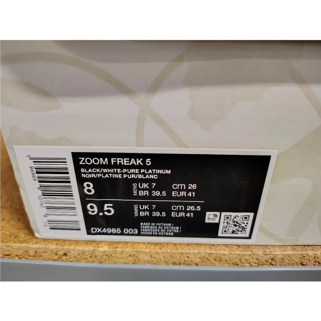 Nike shoes - Nike Zoom Freak 5 - Zoom Freak - DX4985 003 - Black White Pure Platinum 4