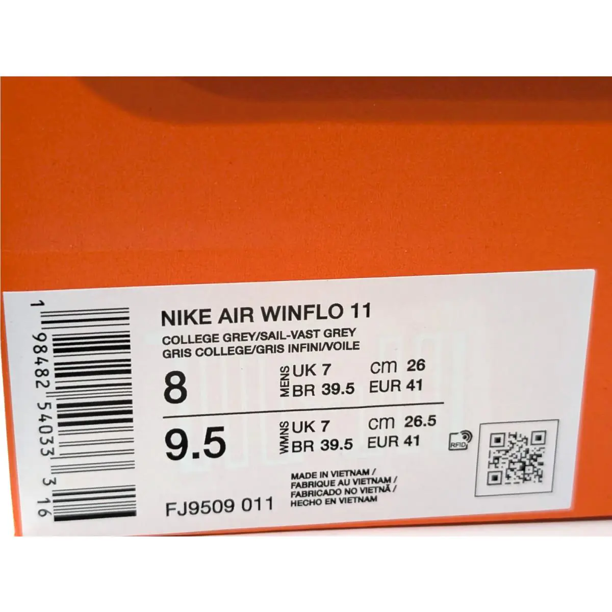 Nike shoes - Nike Air Winflo 11 - Air Winflo - FJ9509-011 - College Grey/Sail 8
