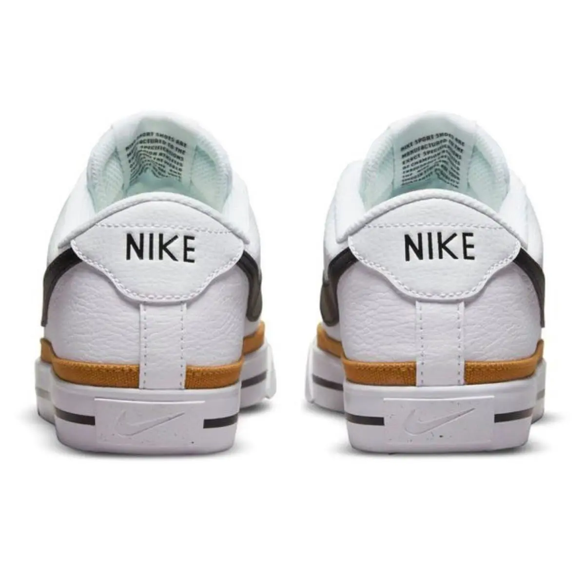 Nike shoes - Nike Court Legacy - Court Legacy - White, Manufacturer: WHITE/BLACK/DESERT OCHRE 3