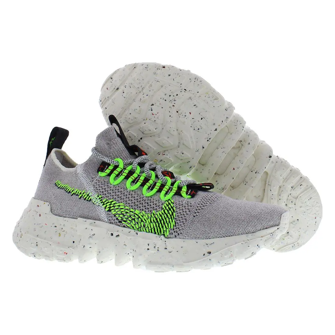 Nike Space Hippie 01 Unisex Shoes - Vast Grey/Electric Green/Black, Main: Grey