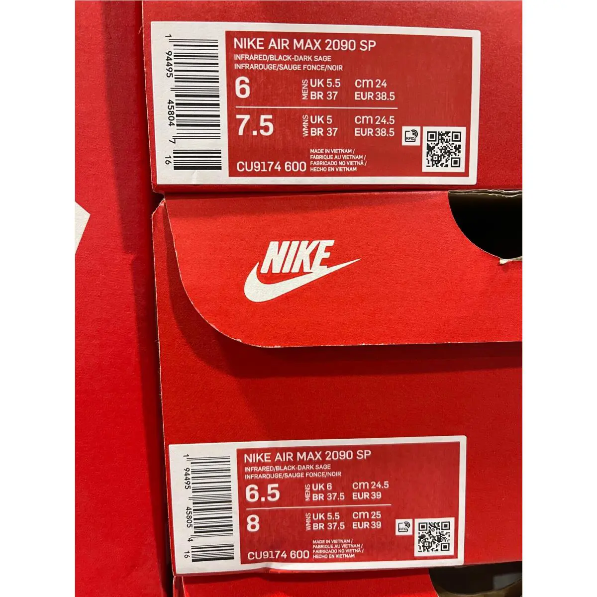 Nike shoes - Nike Air Max 2090 - Air Max - CU9174 600 - Black, Manufacturer: Black / Infrared 6
