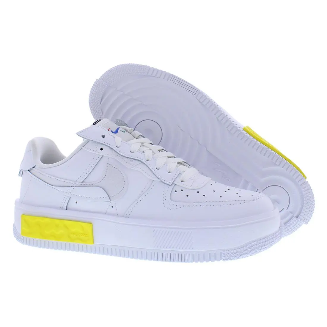 Nike Air Force 1 Fontanka Leather Womens Shoes - White/Summit White/Photon Dust, Main: White