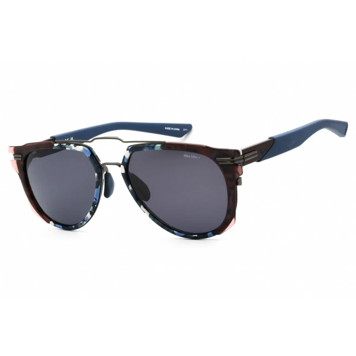 Nike Electric Daze IF1009X 400 Sunglasses Blue Tortoise Frame Blue Lenses 56mm - Frame: Blue Tortoise, Lens: Blue