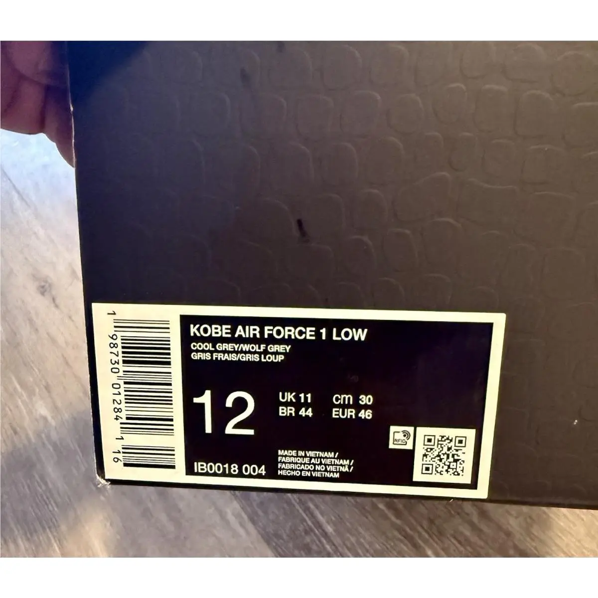 Nike shoes - Nike Air Force 1 - Air Force - IB0018-004 - Cool Grey / Wolf Grey (UPC: 198730012841) 12