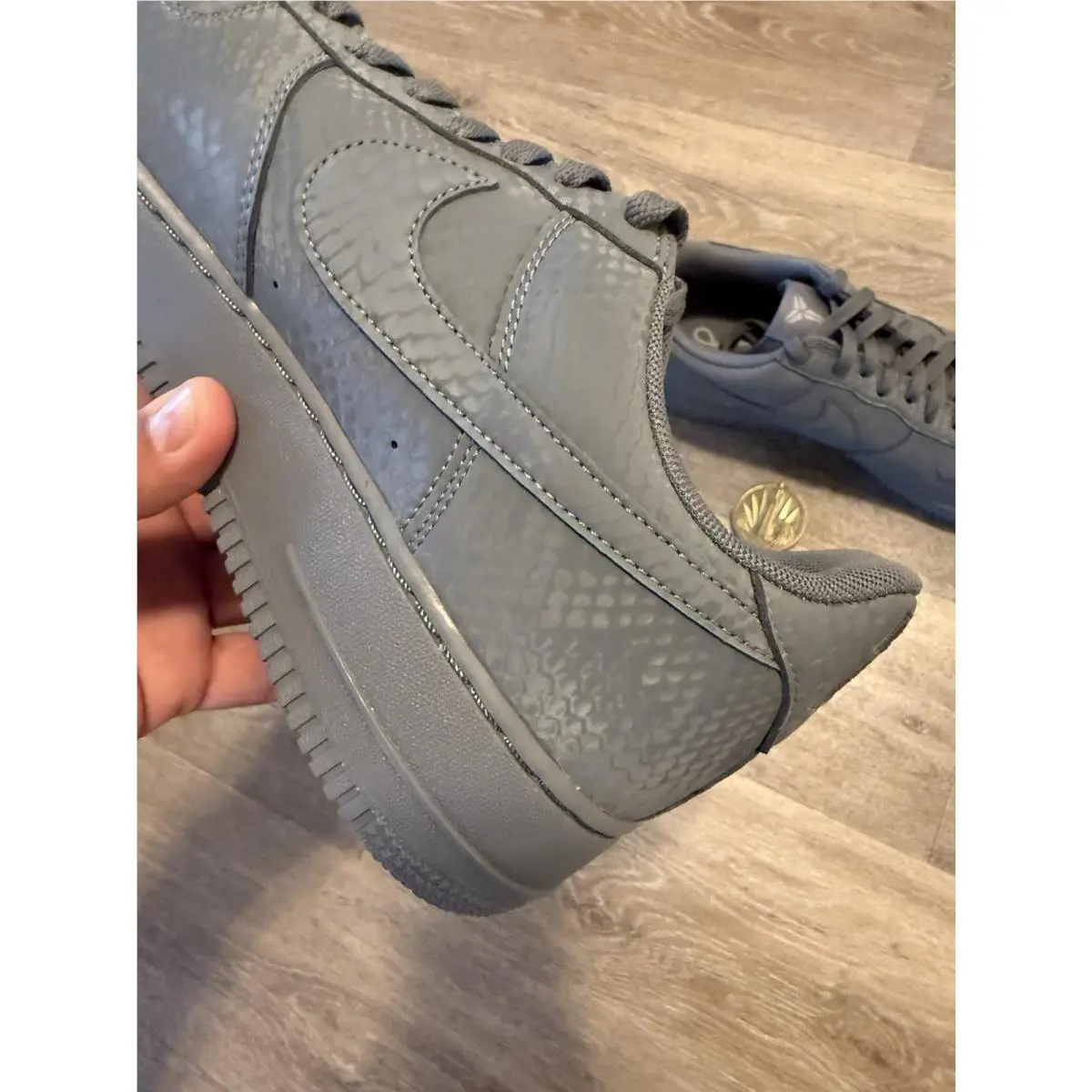 Nike shoes - Nike Air Force 1 - Air Force - IB0018-004 - Cool Grey / Wolf Grey (UPC: 198730012841) 2