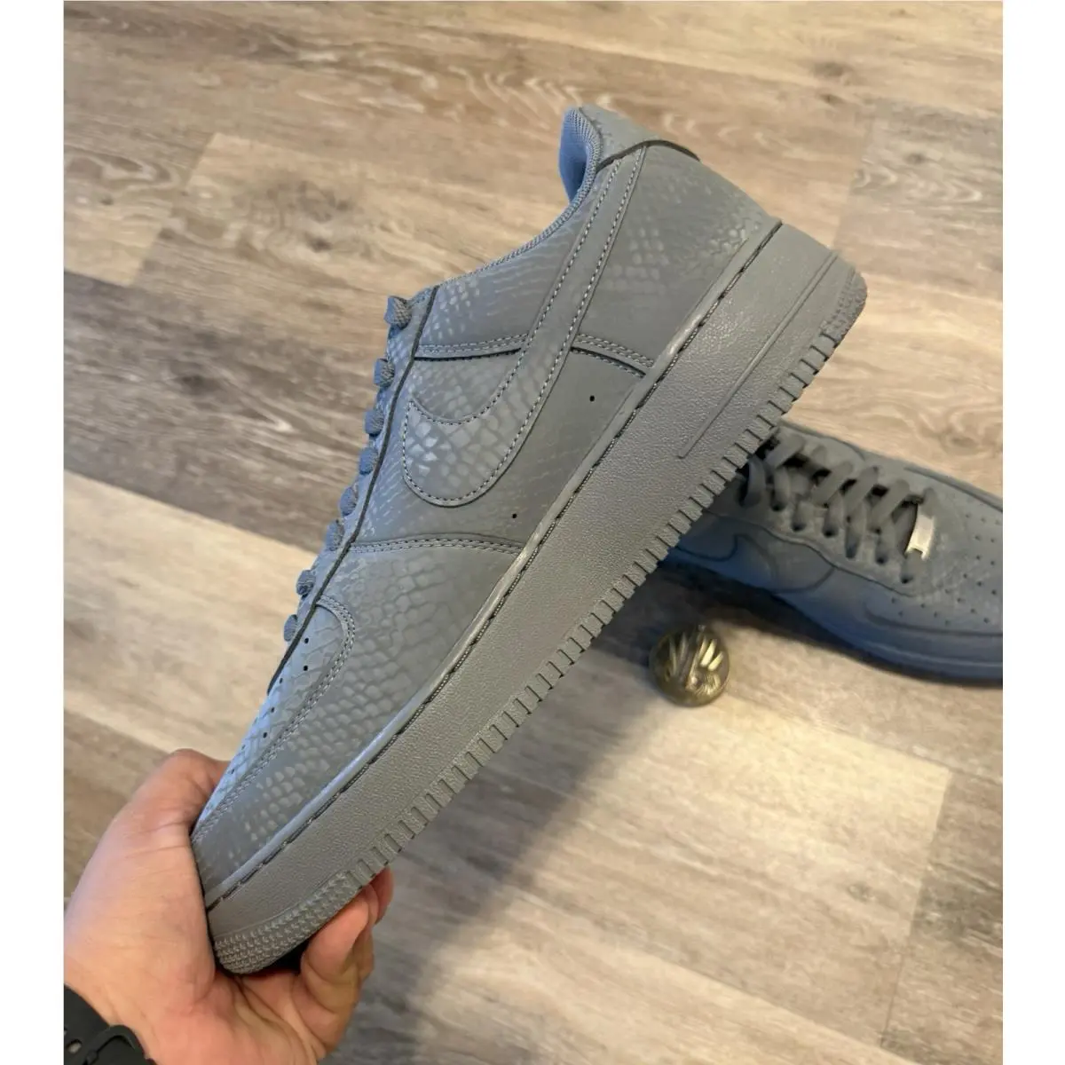 Nike shoes - Nike Air Force 1 - Air Force - IB0018-004 - Cool Grey / Wolf Grey (UPC: 198730012841) 4