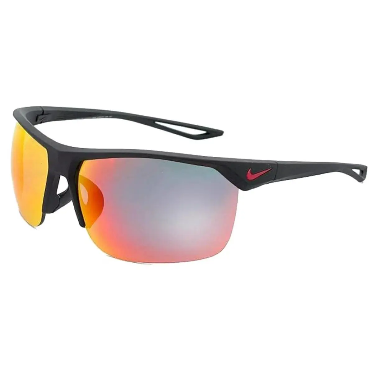 Nike Trainer M EV1013 006 Black/grey Multilayer Red Sunglasses - Frame: Matte Black, Lens: Grey Multilayer Red, code: 006