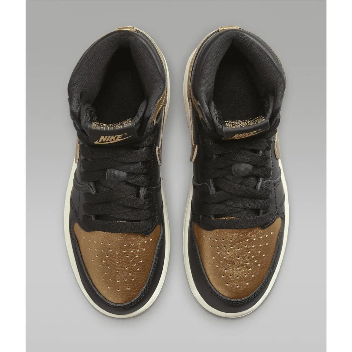 Nike shoes - Jordan 1 - FD1412071 - Black/Sail/Metallic Gold (UPC: 197596182019) 0