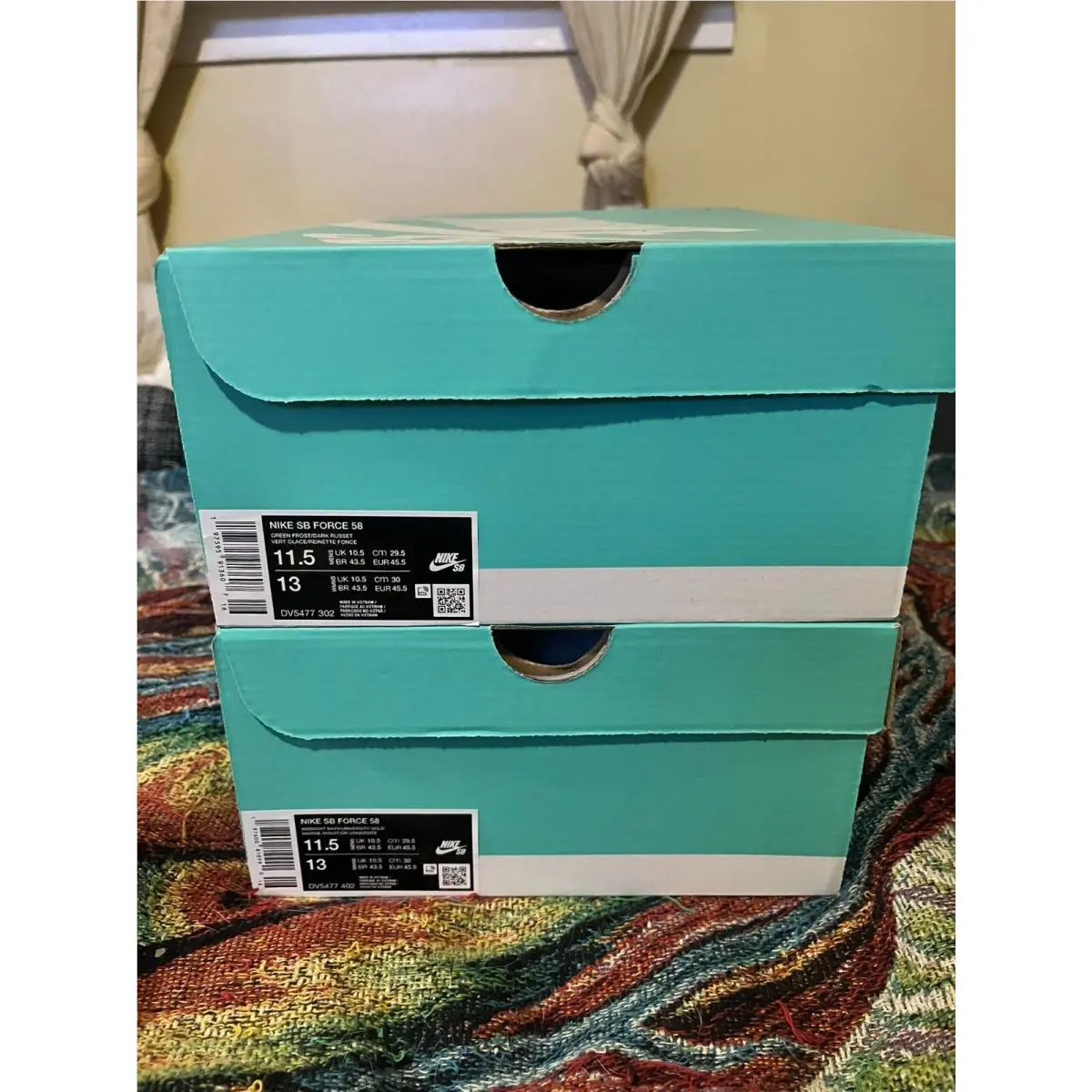 Nike shoes - Nike SB Force 58 - Force - DV5477-302 - Green Frost/Phantom/Gum Light Brown/Dark Russet (UPC: 197595999809) 0