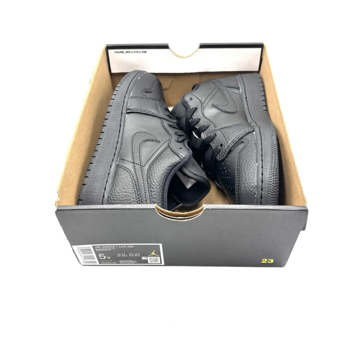 Nike shoes - Nike Air Jordan 1 - Air - 553560-091 - Black/Black/Black 9