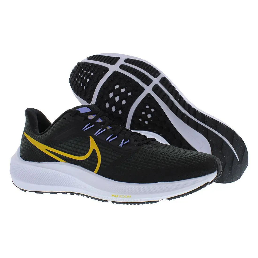 Nike Air Zoom Pegasus 39 Womens Shoes Size 10.5 Color: Black/yellow - Black, Main: Black