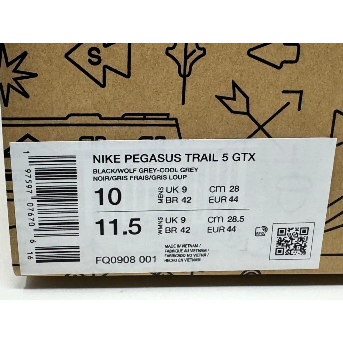 Nike shoes - Nike Pegasus Trail 5 - Pegasus Trail - Black (UPC: 197597076706) 0