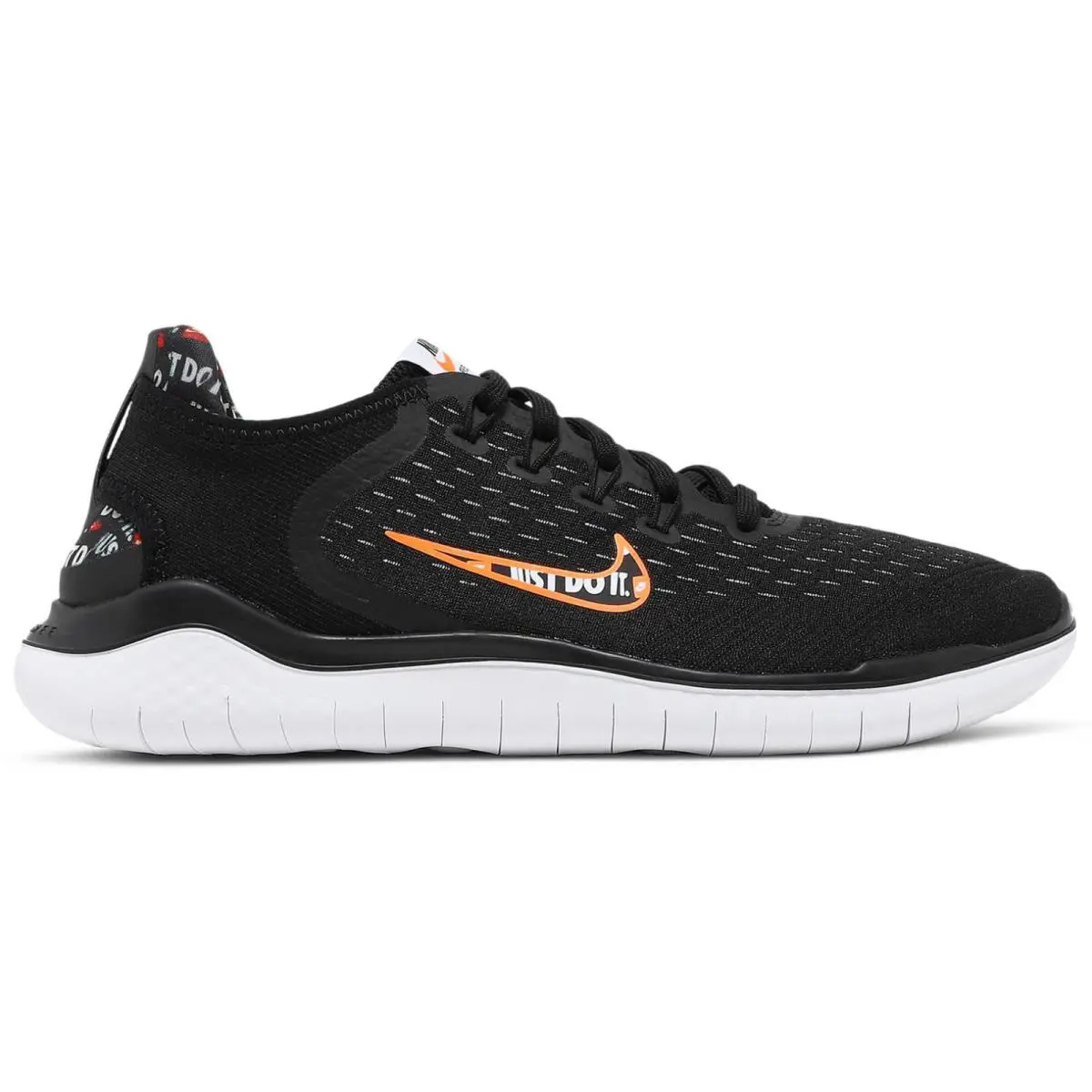 Nike Free RN 2018 `just Do It` AT4246-001 US M 8 - Black
