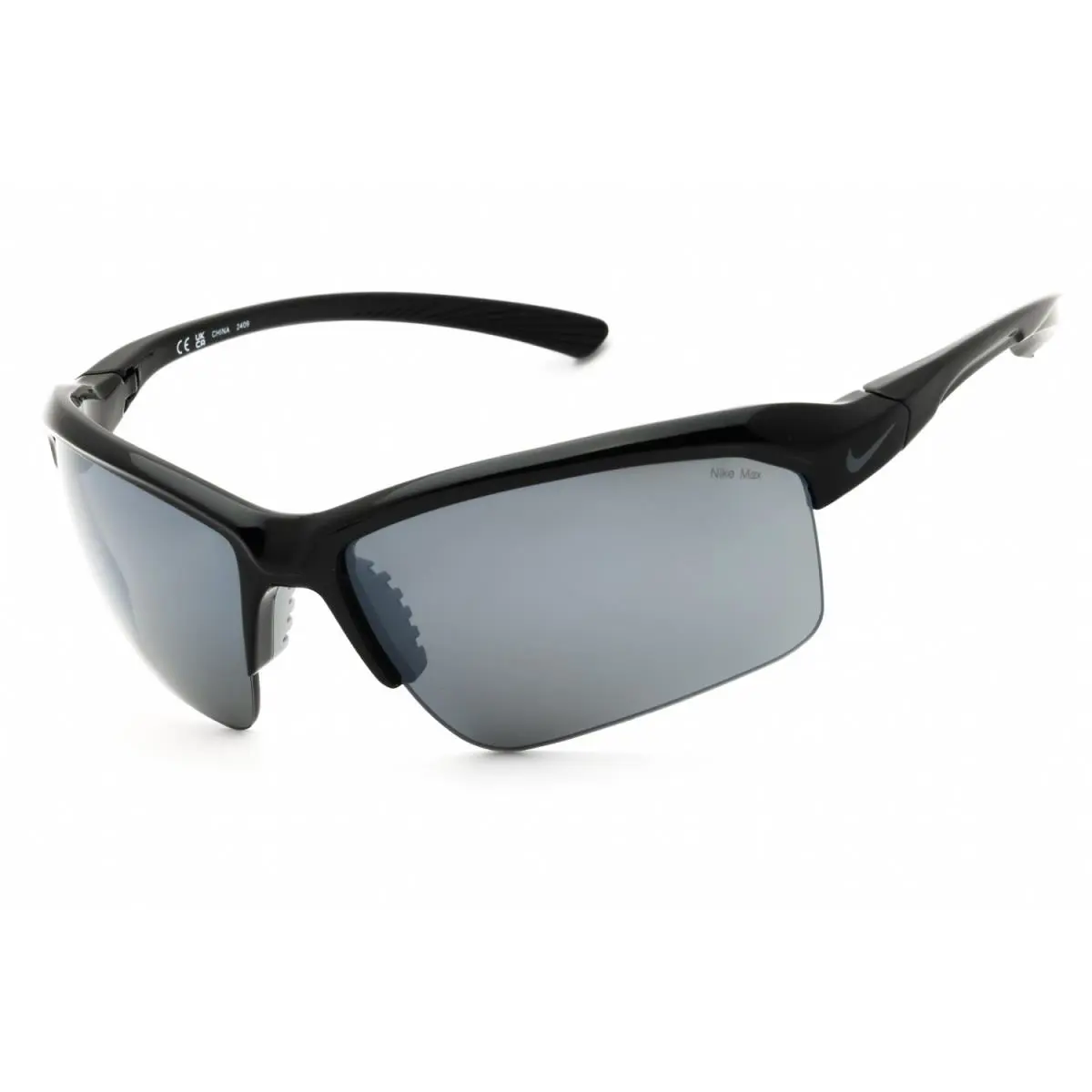 Nike Skylon Rise P IB3519X-010 Sunglasses 70mm - Frame: BLACK, Lens: POLAR GUNMETAL MIRR