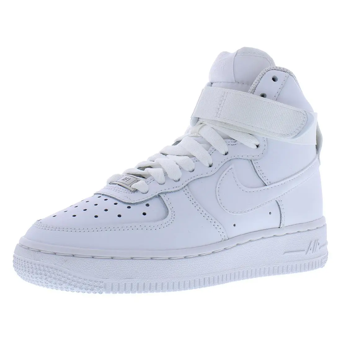 Nike Air Force 1 High LE Leather GS Girls Shoes Size 1 Color: White/white/white
