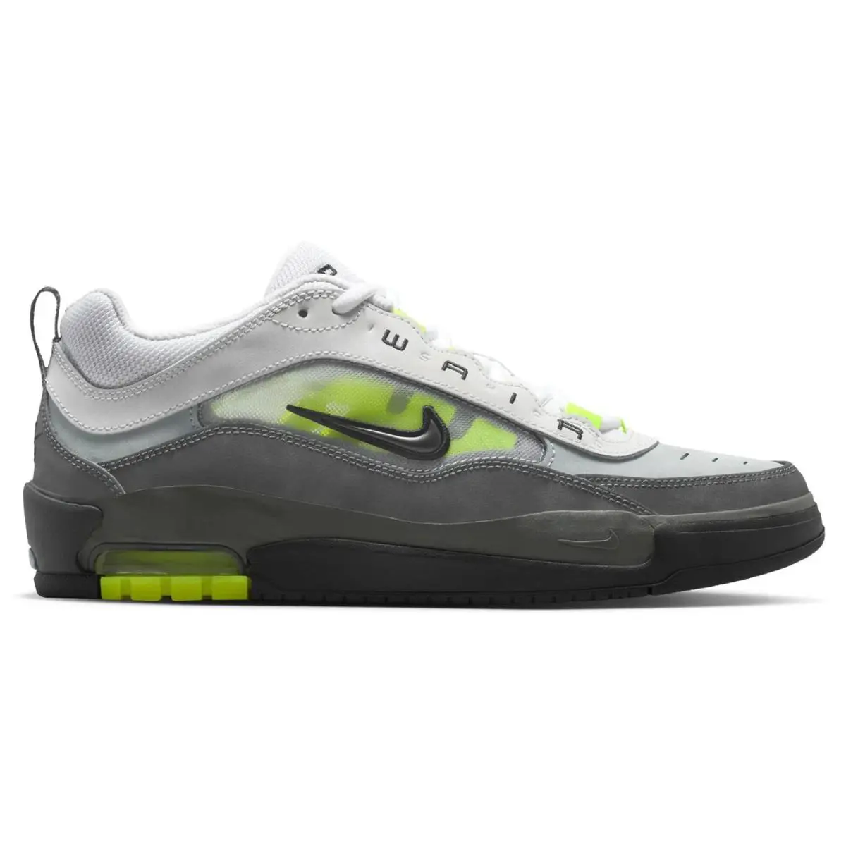 Nike Air Max Ishod Men’s 10.5 Black/neon/gray Running Shoes Sneakers IR1887 002 - Gray