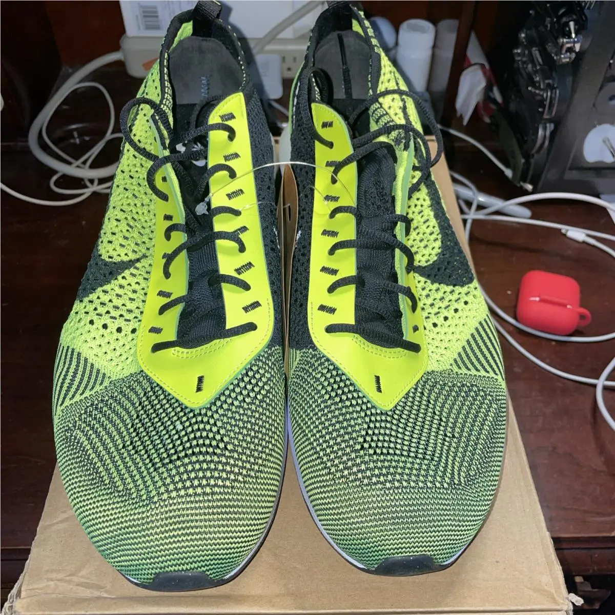 Nike shoes - Nike Air Max Flyknit - Air Max Flyknit - Neon/Black, Main: Green (UPC: 196604352659) 2