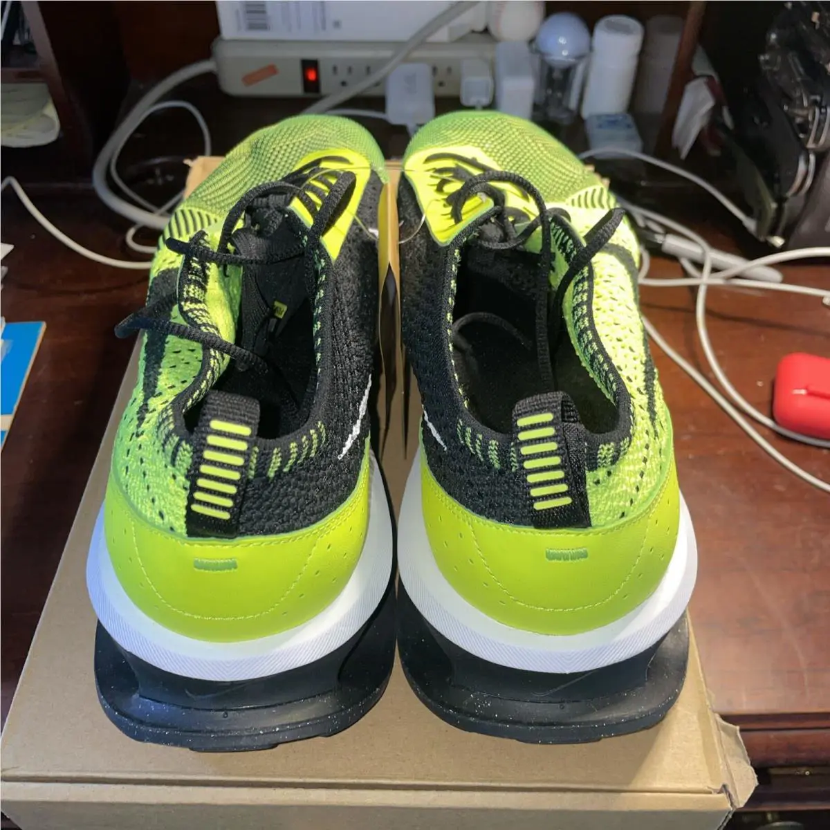 Nike shoes - Nike Air Max Flyknit - Air Max Flyknit - Neon/Black, Main: Green (UPC: 196604352659) 3