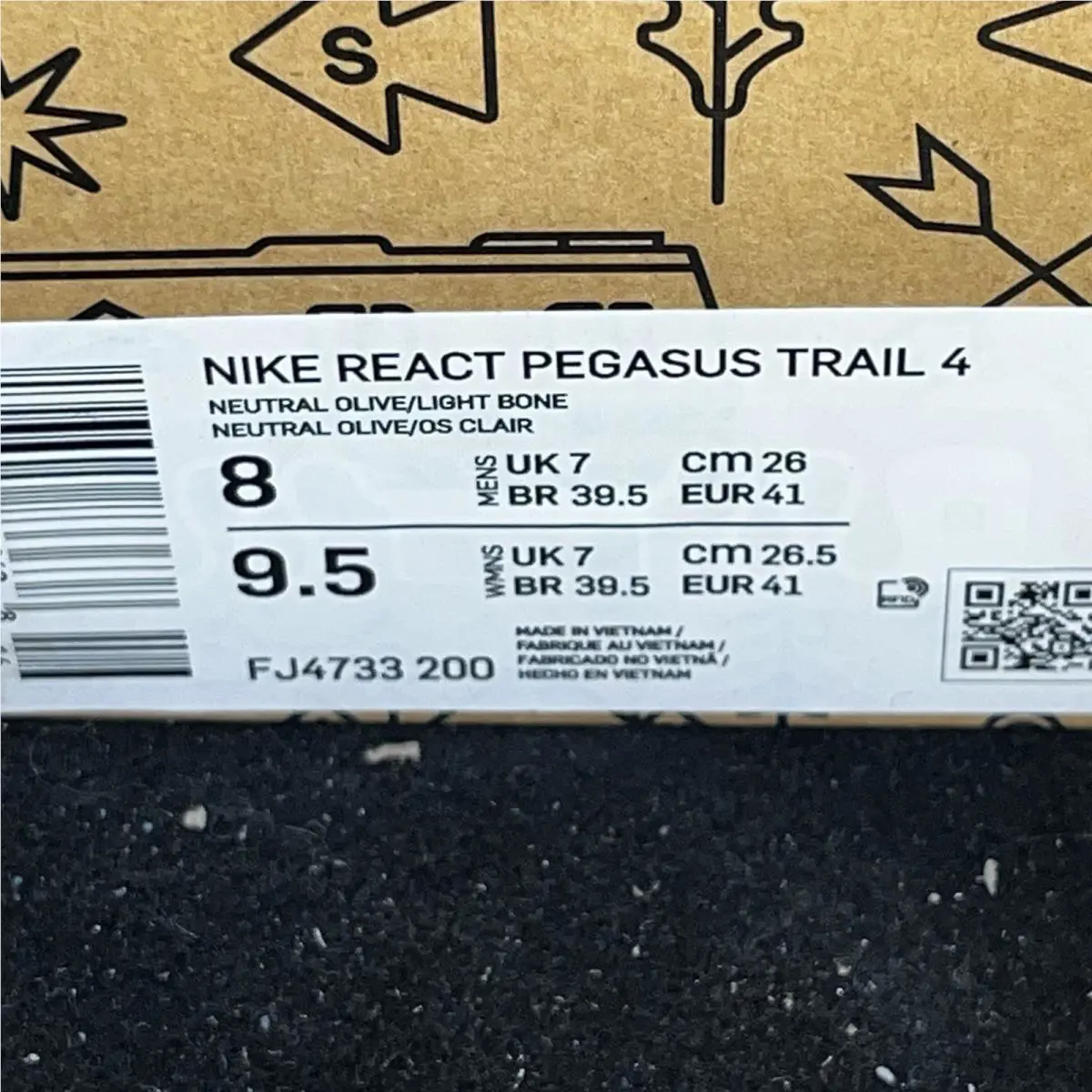 Nike shoes - Nike React Pegasus Trail 4 - FJ4733-200 - Neutral Olive 6