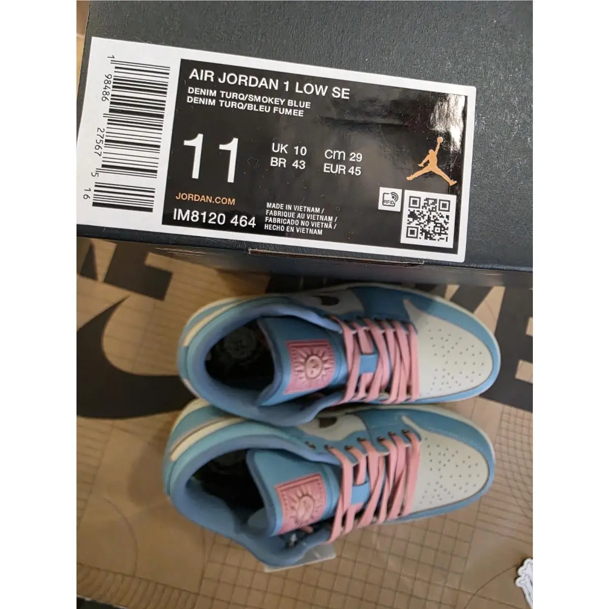 Nike shoes - Nike Air Jordan 1 - Air - IM8120 464 - Denim Turq/Smokey Blue (UPC: 198486281782) 4