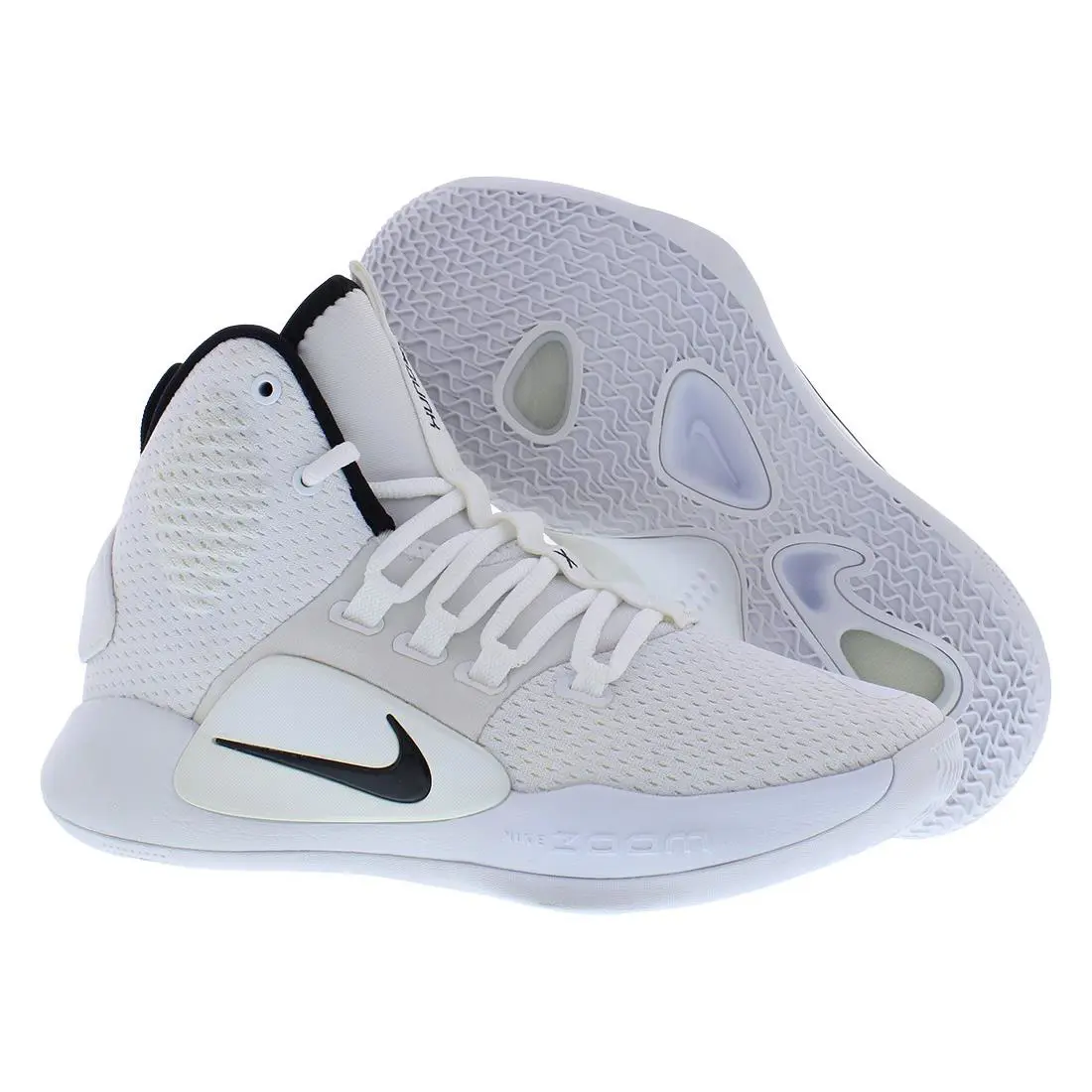 Nike Hyperdunk X Unisex Shoes Size 4 Color: White/black - White, Main: White